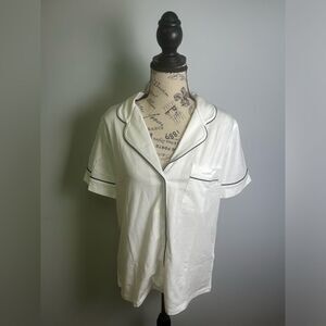 J.Crew Short-sleeve pajama shirt in dreamy cotton blend new size S